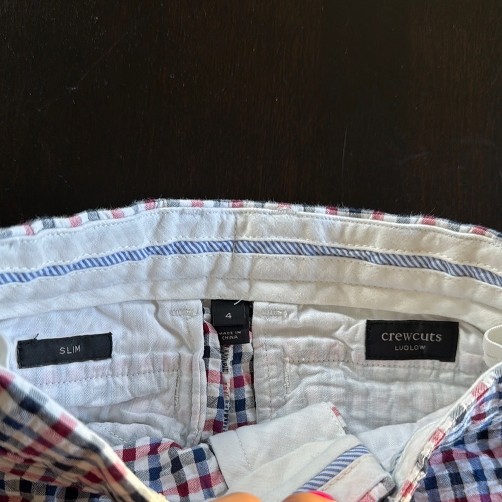 Crewcuts Kids Plaid Shorts - Picture 2 of 3